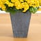 33" UV Resistant Artificial Geranium Plant in Slate Ceramic Planter (Indoor/Outdoor)